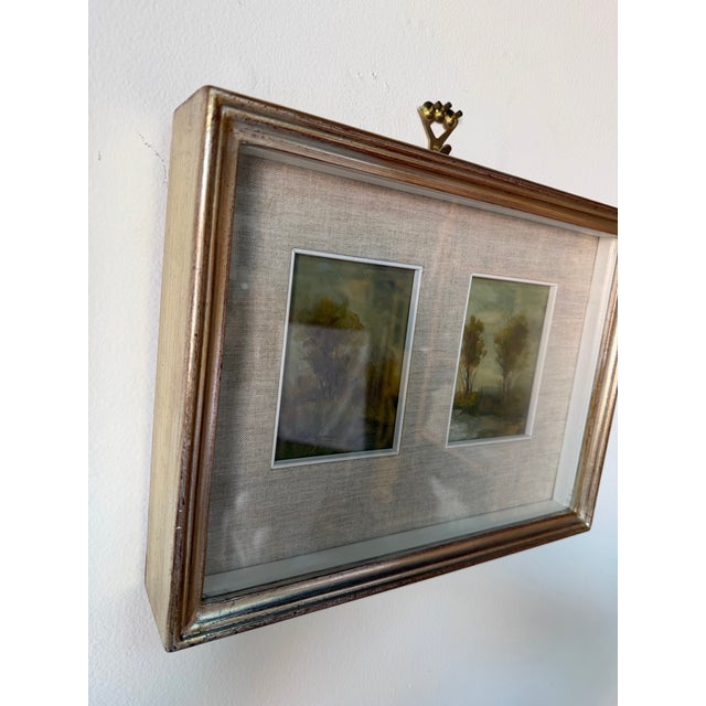 1980s Vintage Rogiani Impressionist Landscape Oil on Canvas Board Painting – Framed For Sale - Image 5 of 12