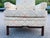 1960s Vintage 1960s Fabric Lounge Chair With Solid Walnut Wood Base For Sale - Image 5 of 9