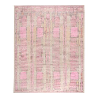Large Pink Vintage Inspired Turkish Tulu - 14'5" x 17'8" For Sale