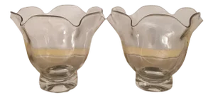 Mid-Century Vases in Mouth-Blown Murano Glass, Italy, 1950s, Set of 2