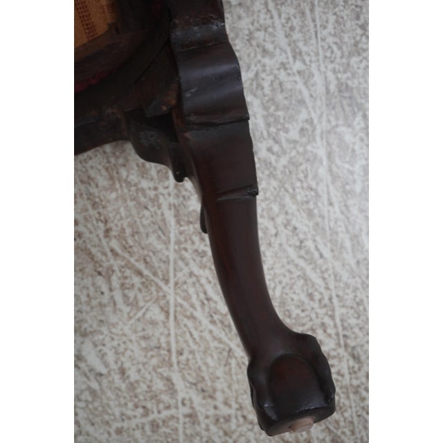 Antique 18th Century Queen Anne Ball & Claw Mahogany Side Chair For Sale - Image 17 of 18
