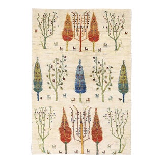 Pasargad DC Fine Hand Knotted Persian Gabbeh Rug For Sale