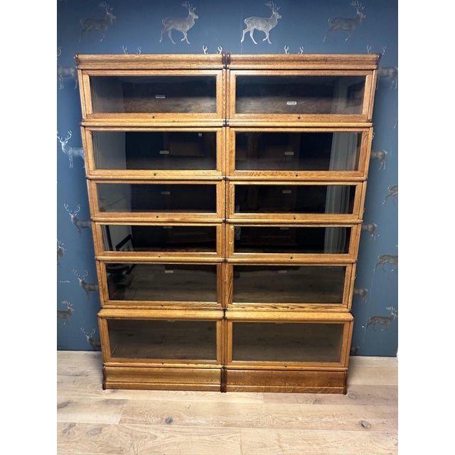 Antique Bookcase from Globe Wernicke, 1890s, Set of 12 For Sale - Image 6 of 12