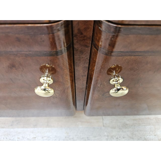 Art Deco Dressing Table in Walnut and Blond Walnut, 1940 For Sale - Image 6 of 16
