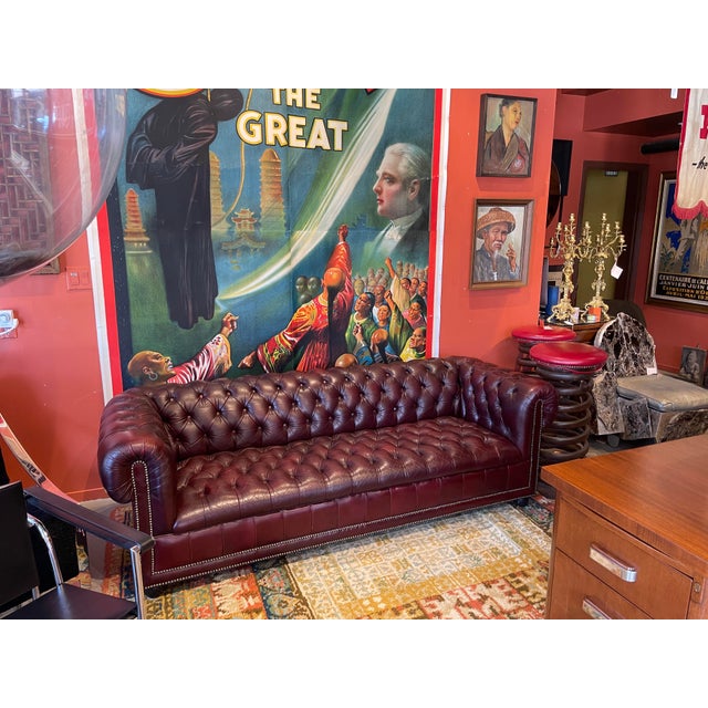 1980s Exceptional English Chesterfield Sofa For Sale - Image 10 of 10