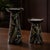 Modern Ceramic Botanical Print Candle Holders (Set of 2) For Sale - Image 3 of 5