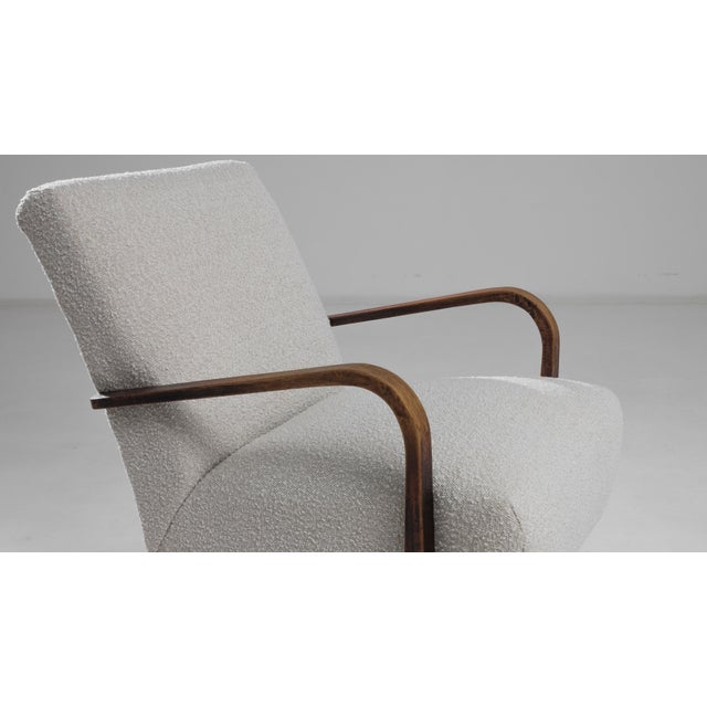 1960s Czech Upholstered Armchair by J. Halabala For Sale In Greensboro - Image 6 of 6