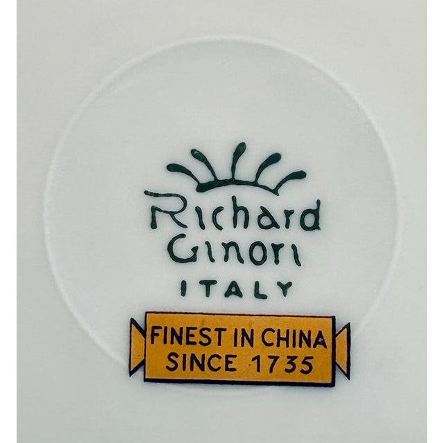 Contemporary Richard Ginori Palermo Black Salad Plates, 2 For Sale - Image 3 of 4