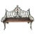 Gothic Revival Cast Iron Garden Bench with Registration from Coalbrookdale For Sale - Image 13 of 13