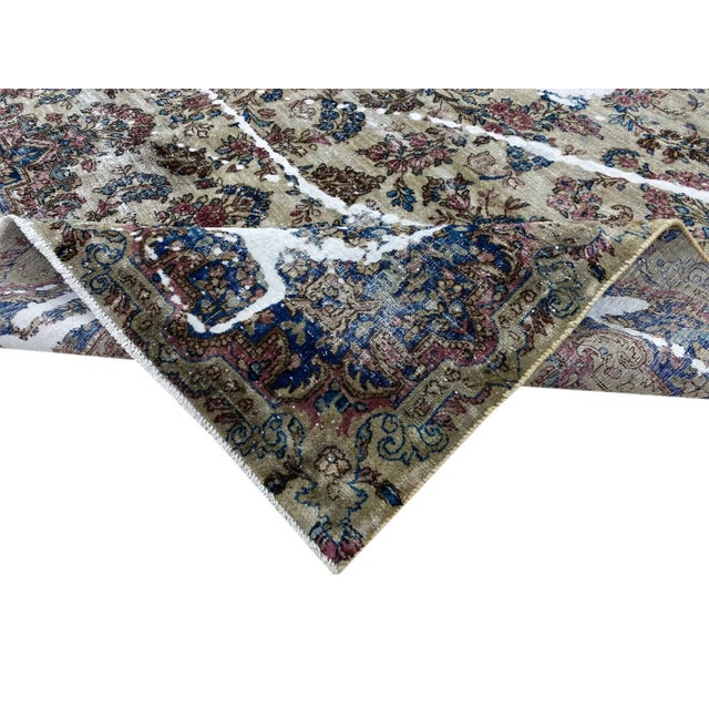 Textile Vintage Middle Eastern Hand-Knotted Rug For Sale - Image 7 of 9