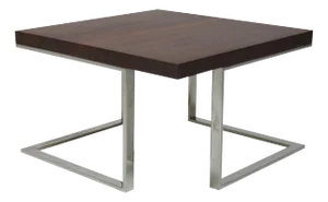 Walnut & Chrome Coffee Table