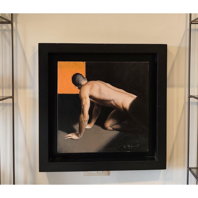 Early 21st Century Filippo Manfroni, A Man 1 , Oil on Canvas For Sale - Image 5 of 5