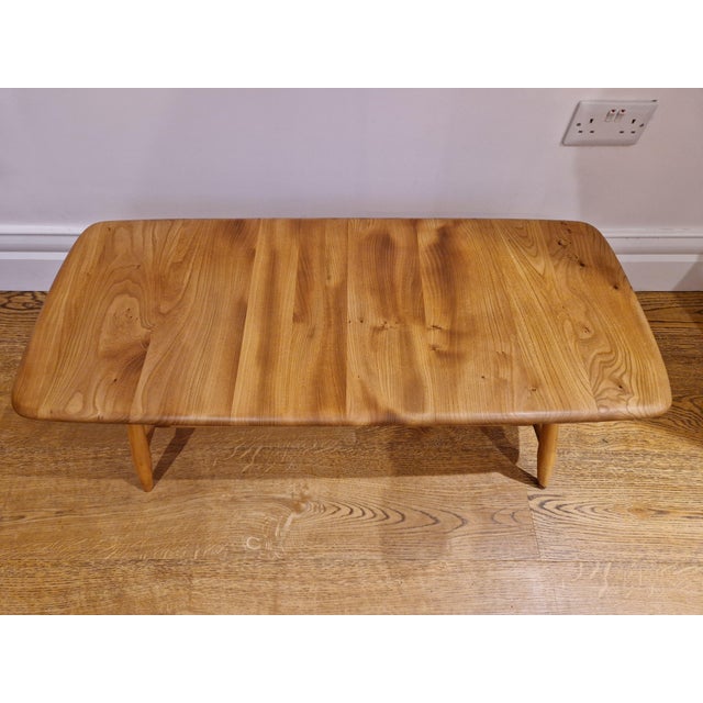 Mid-Century 459 Windsor Plank Coffee Table with Magazine Rack from Ercol, 1970s For Sale - Image 8 of 13