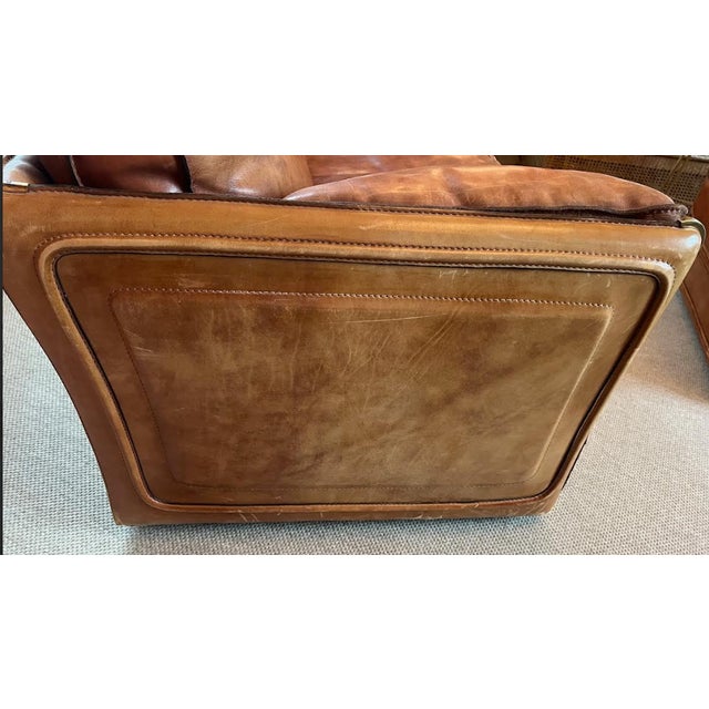 1970s French Leather Sofa Attributed to Roche Bobois For Sale In Nashville - Image 6 of 7