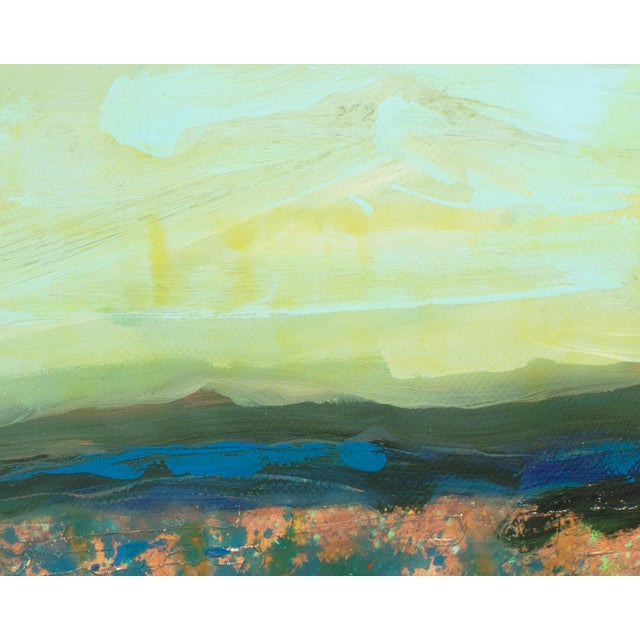 Abstract 1980s Abstract Acrylic Landscape by Harry Hilson For Sale - Image 3 of 7