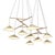 Emily Group of Nine Pendant in Metallic Tones by Daniel Becker For Sale - Image 6 of 6