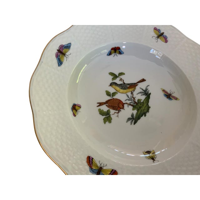 Herand Rothschild Bird Complete Set of 12 8" Soup Plate Porcelain Ro/504 Made in Hungary For Sale In Palm Springs - Image 6 of 11