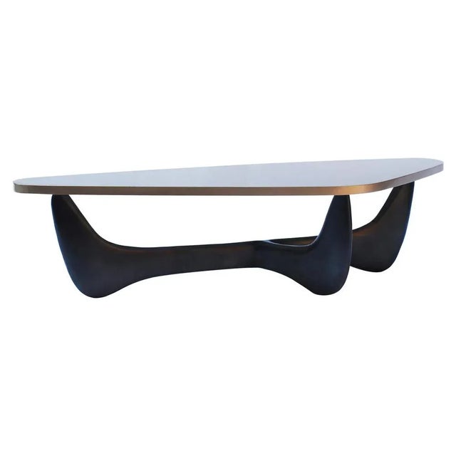 Not Yet Made - Made To Order Sandy Brass Coffee Table by Stefan Leo For Sale - Image 5 of 5