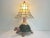 Boho Chic Mid Century Wicker Turtle Lamp & Shell Shade For Sale - Image 3 of 12