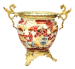 Antique Japanese Flower Vase