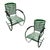 Mid-Century Steel Springer Rocking Outdoor Patio Chairs - A Pair For Sale