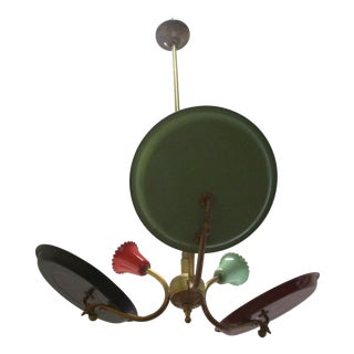 Mid-Century 3-Light Chandelier, Italy, 1950s For Sale