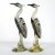 Pair of big herons designed and made by Abraham Palatnik. The indicated diameter below applies to the base of the...