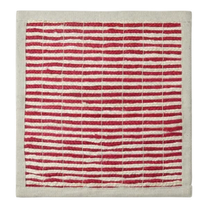 Rug & Kilim Braided Modern Rug in Red and White, 8' x 8'