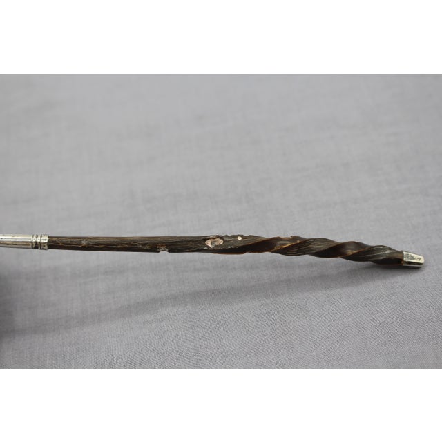 Small Toddy Ladle With Sterling and Twisted Baleen Handle For Sale In Raleigh - Image 6 of 6