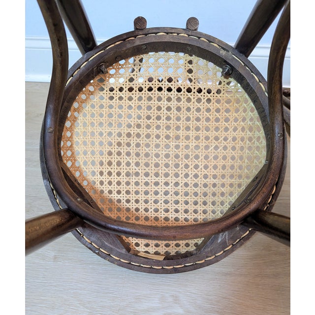 1960s Sweetheart Bentwood & Cane Chairs by ZPM Radomsko for Thonet For Sale - Image 13 of 14