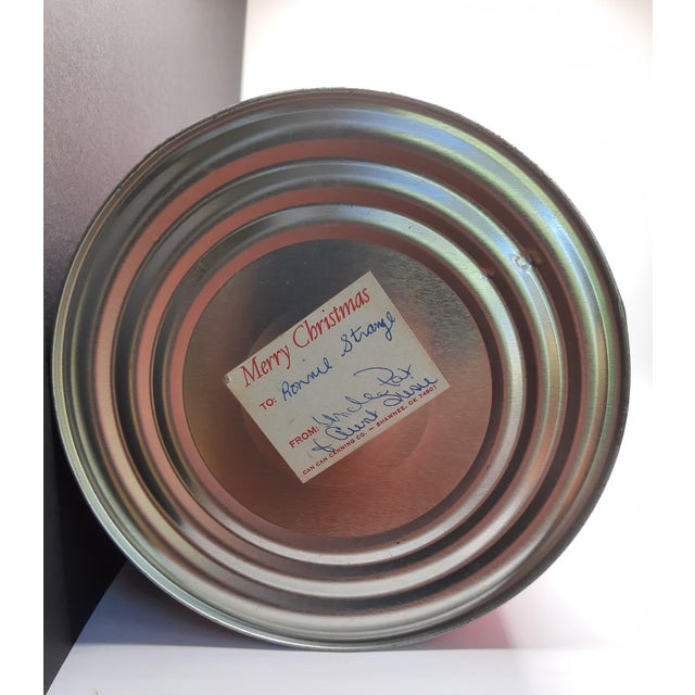 Metal XXL Promo Candpells Christmas Present Santa Soup Can Rare For Sale - Image 7 of 12