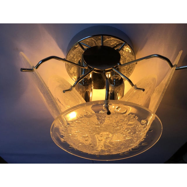 Murano Glass Wall Sconce in Mazzega Style For Sale - Image 10 of 11