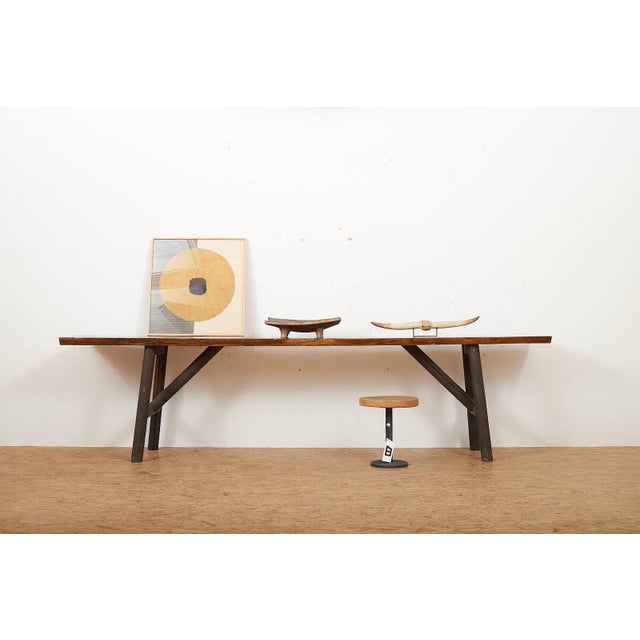 Fir Console Table with Cedar Wood Top For Sale - Image 12 of 15