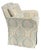 Modern 1 of 2 - Kravet Green Paisley Fully Upholstered Parsons Chair For Sale - Image 3 of 4
