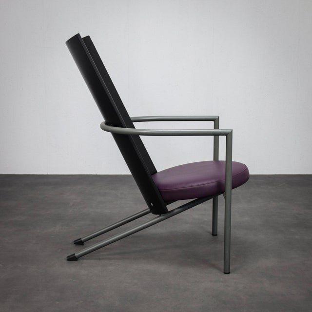 1980s Vintage Lounge Chairs with Side Table, 1980s, Set of 3 For Sale - Image 5 of 12