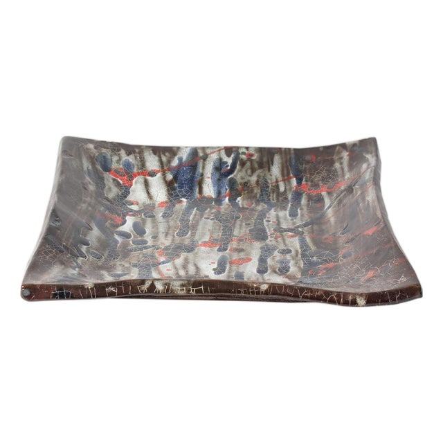 Studio Pottery Tile Plate Toshiko Takaezu For Sale