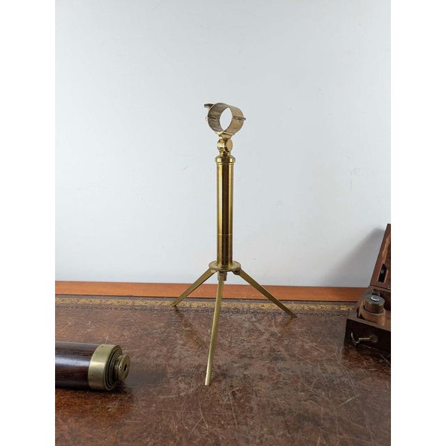 Mid-Victorian Dancer Brass and Hardwood Terrestrial Telescope, Manchester, 1850 For Sale - Image 15 of 16