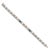 Gender: Ladies Metal type: 14K White Gold Length: 5.50 inches Width: 5.00 mm Weight: 6.99 grams One ladies 14K white gold...