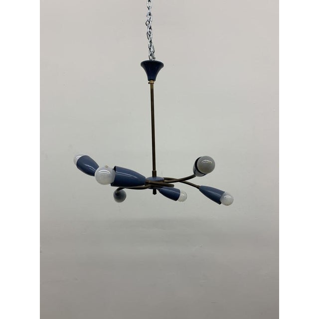 Mid-Century Modern Spider Ceiling Lamp, 1950s For Sale - Image 18 of 18