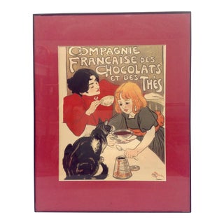 T. A. Steinlen French Chocolate Advertising Poster For Sale