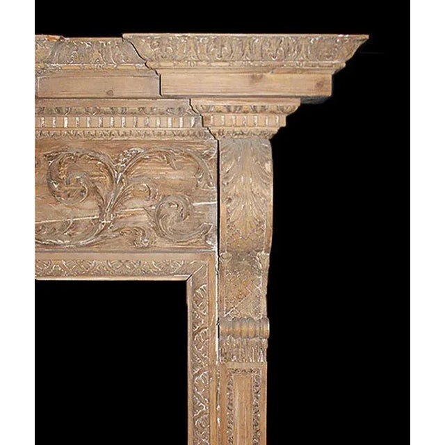 Antique Carved Georgian Style Mantel For Sale In New York - Image 6 of 6