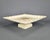 Shabby Chic Vintage Italian Porcelain Cake Pastry Display Pedestal Stand Seashell Scalloped Edge and Hand-Painted Strawberries Made in Italy For Sale - Image 3 of 12