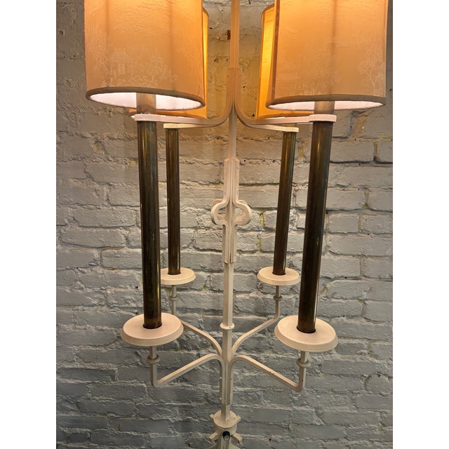 Metal 1960s Massive Iron & Brass Floor Lamp #27 by Tommi Parzinger, Parzinger Originals For Sale - Image 7 of 11