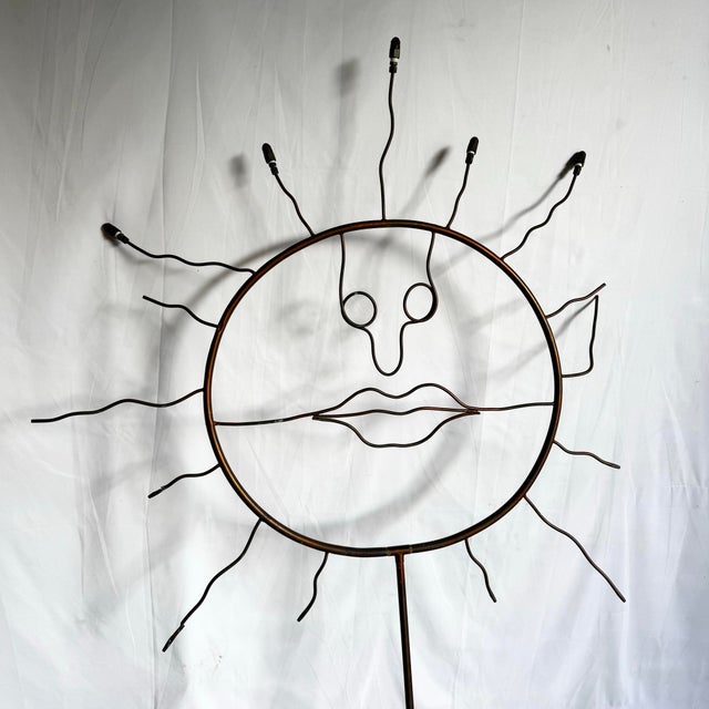 Vintage Hand Made Copper Pipe Sprinkler Sculpture Garden Ornament For Sale - Image 4 of 8