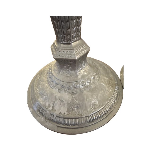 Early 20th Century Pair Antique Derby Silver Co. Candlesticks Pattern 2547 Neoclassical 11.5" For Sale - Image 5 of 9