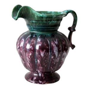 Vintage Belgium Majolica Pitcher