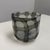 Contemporary Contemporary Smoke Gray + White Geometric Art Glass Bowl Vase For Sale - Image 3 of 12