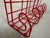 IKEA 'Frän' coat rack from the 1980s. Metal wire structure with five coat hooks and storage/hat rack in a striking, bright...