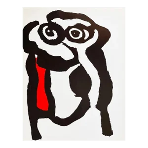 1974 Karel Appel Lithograph 5 Ariel Album