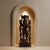 Dimensions: 14”wide X 6” Deep X 38”high Features - A rare piece and only one of its kind exists - Piece shown in the...